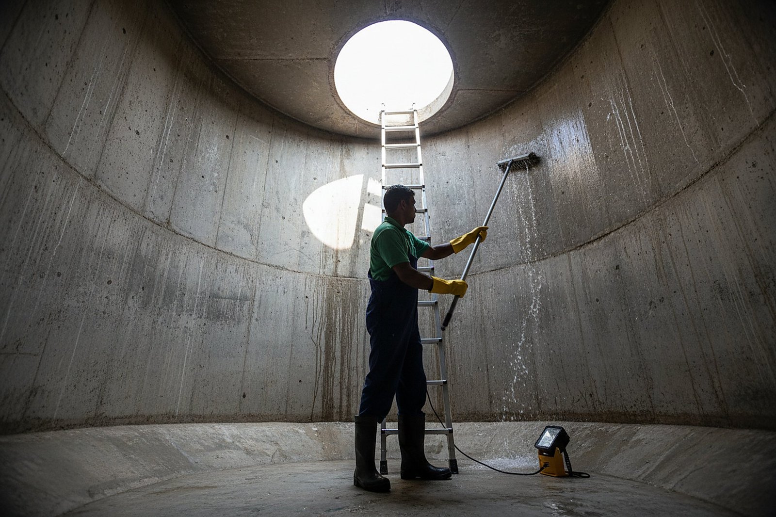 Hospital Septic Tank Cleaning being carried out in Hyderabad